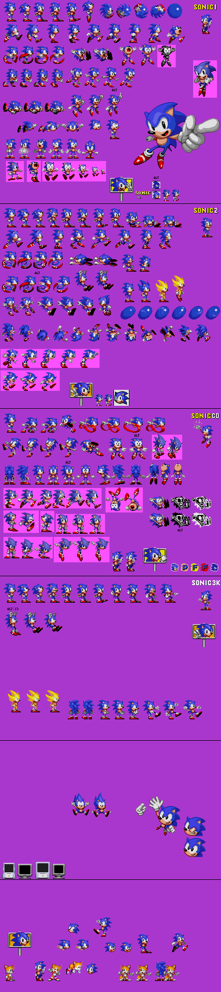 Angie's Sonic sprites/edits (UPDATE for 1.5) [Sonic the Hedgehog