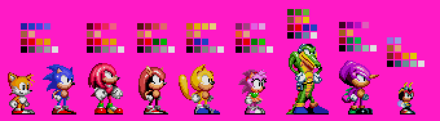 This Custom/Edited Classic Sonic sprite I made is a combination of -  Sonic.EXE : Project Parasite by MiIes