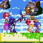 Image of mecha sonic mk1